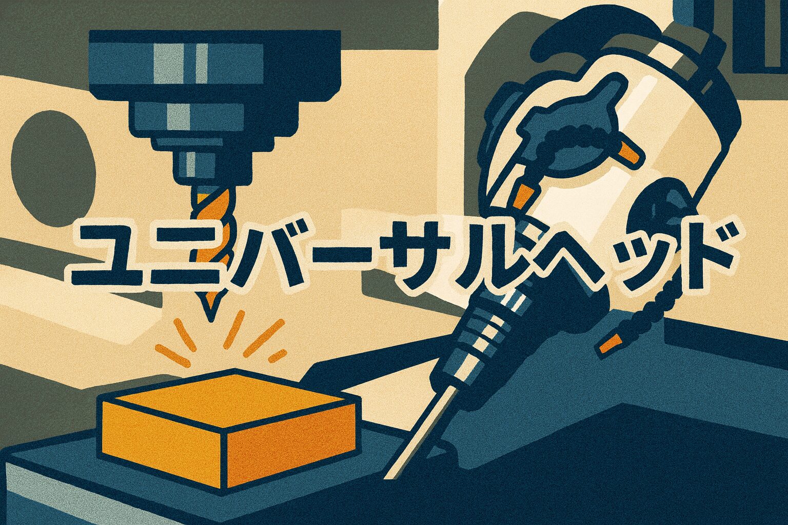 ユニバーサルヘッドで叶える五面加工の効率化とコスト削減術