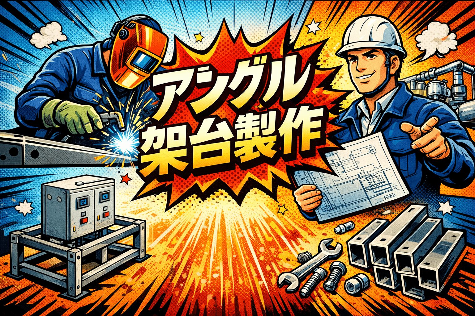 アングル架台製作の完全ガイド｜設計・強度・製作方法から見積依頼まで解説