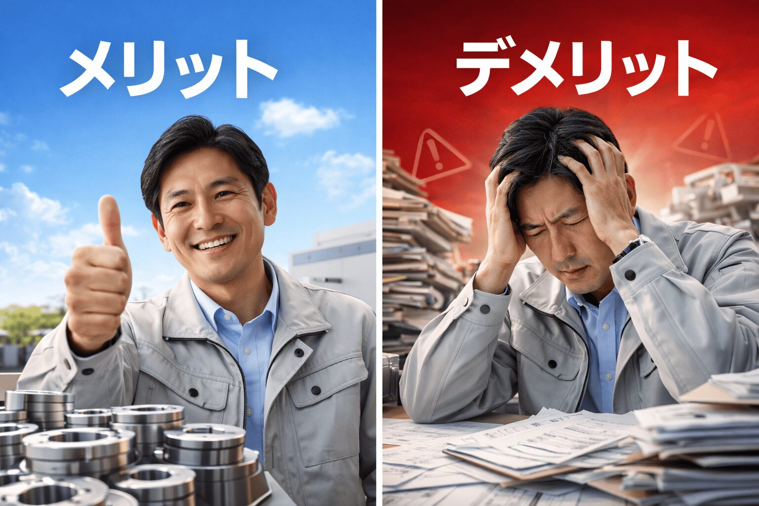 旋盤の荒加工を外注するメリット・デメリット