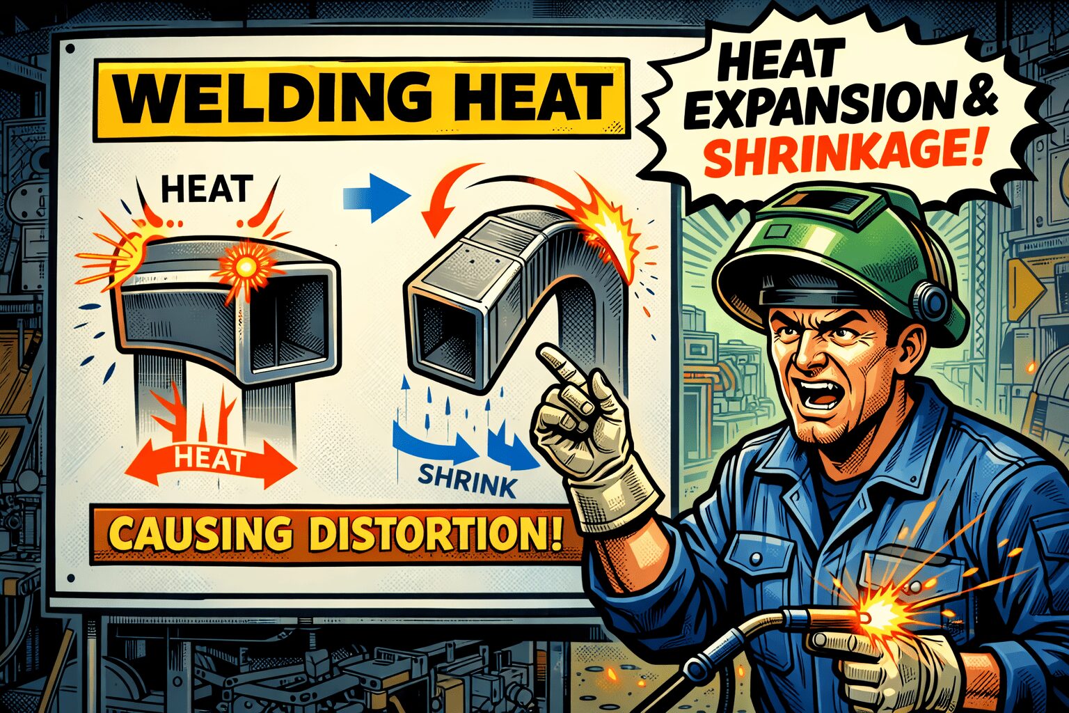 角パイプ溶接歪みの基礎と発生メカニズム