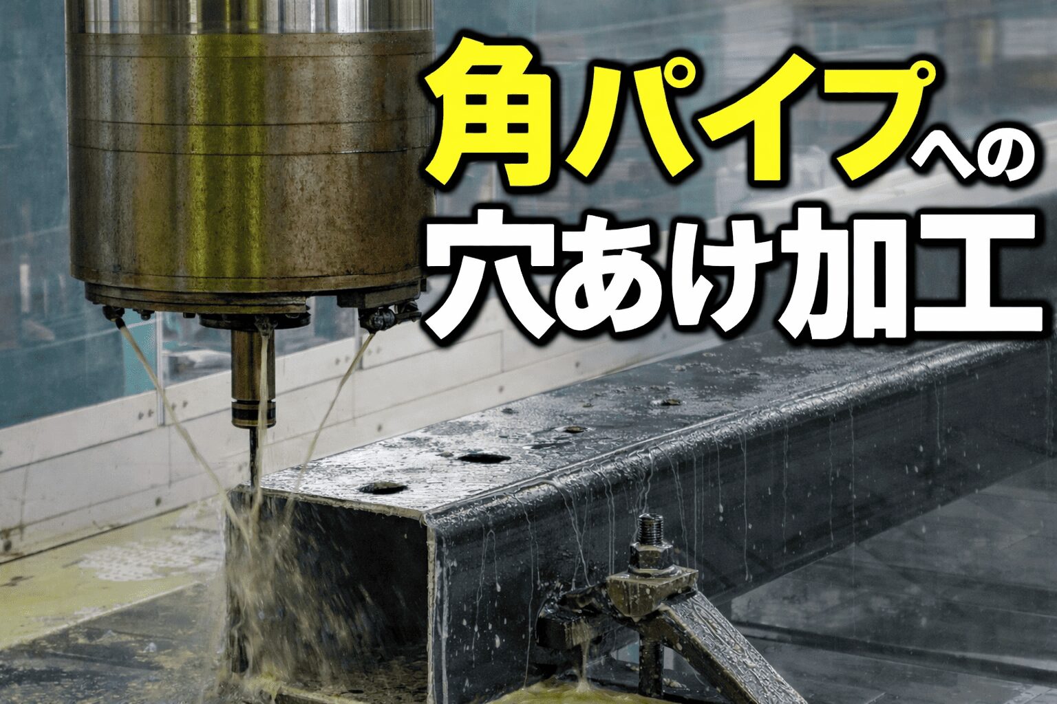 角パイプの穴あけ加工を成功させる方法｜失敗ゼロを実現する位置決めと実践テクニック