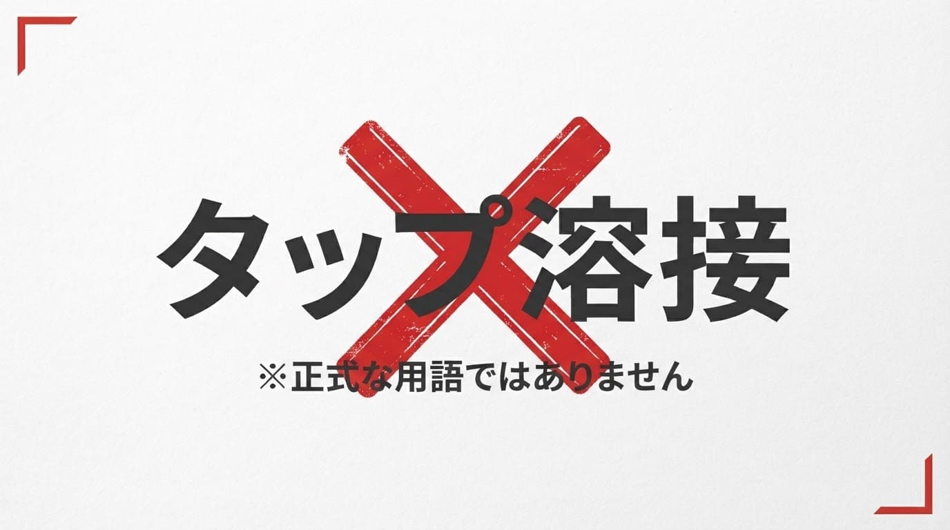 タップ溶接とは？実は正式な溶接用語ではない